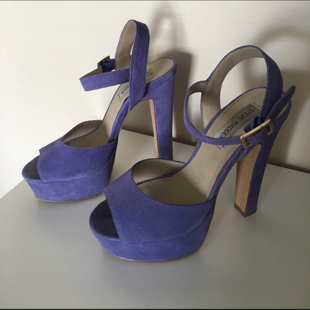 Suede Steve Madden heels